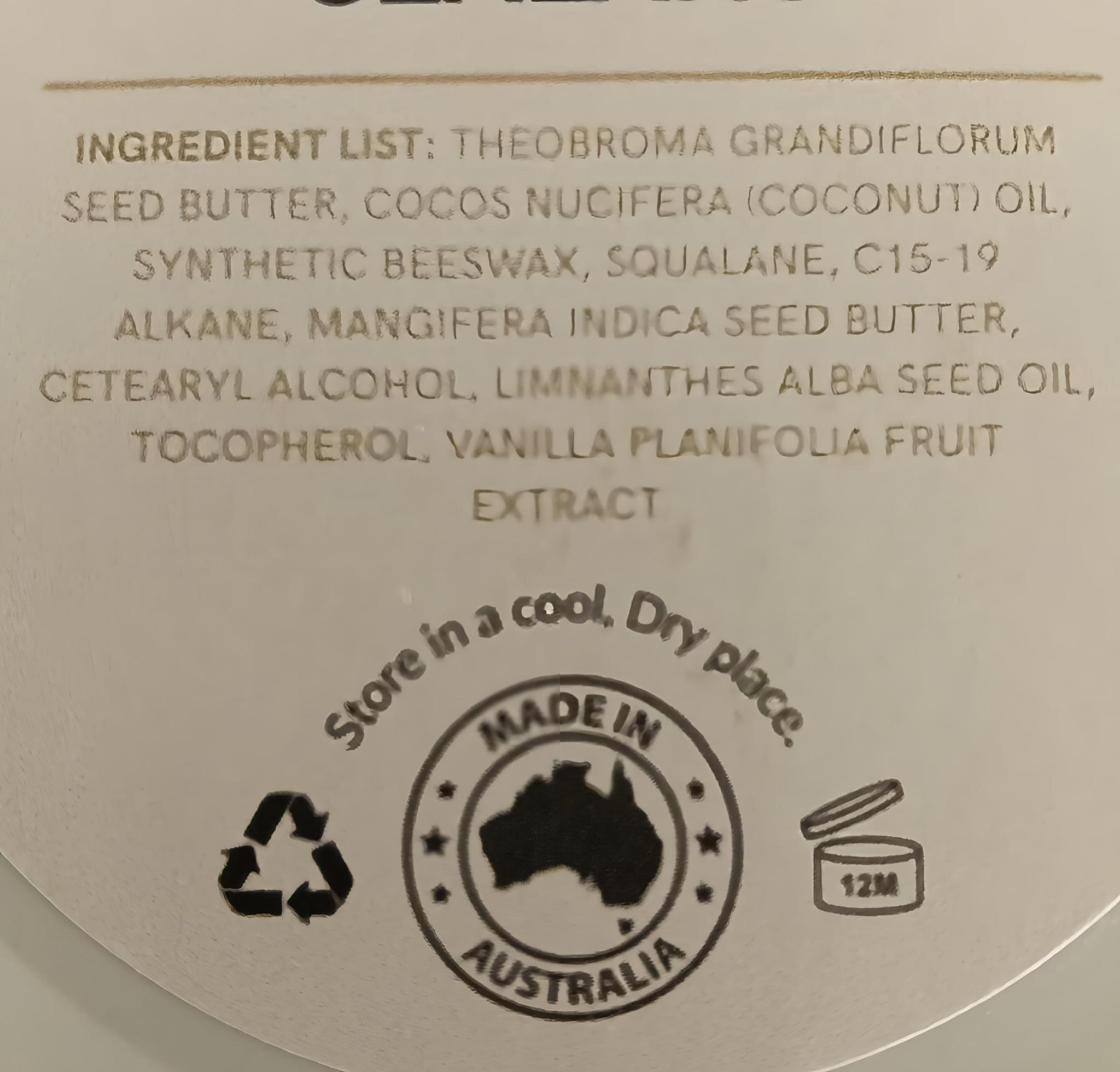Soft Vegan Barrier Balm - With Vanilla - FOR FACE, HANDS AND BODY - 100gm