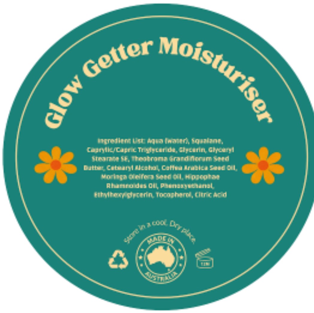 GLOW GETTER MOISTURISER (coffee energy + skin glow) - WITH COFFEE OIL, MORINGA AND SEA BUCKTHORN